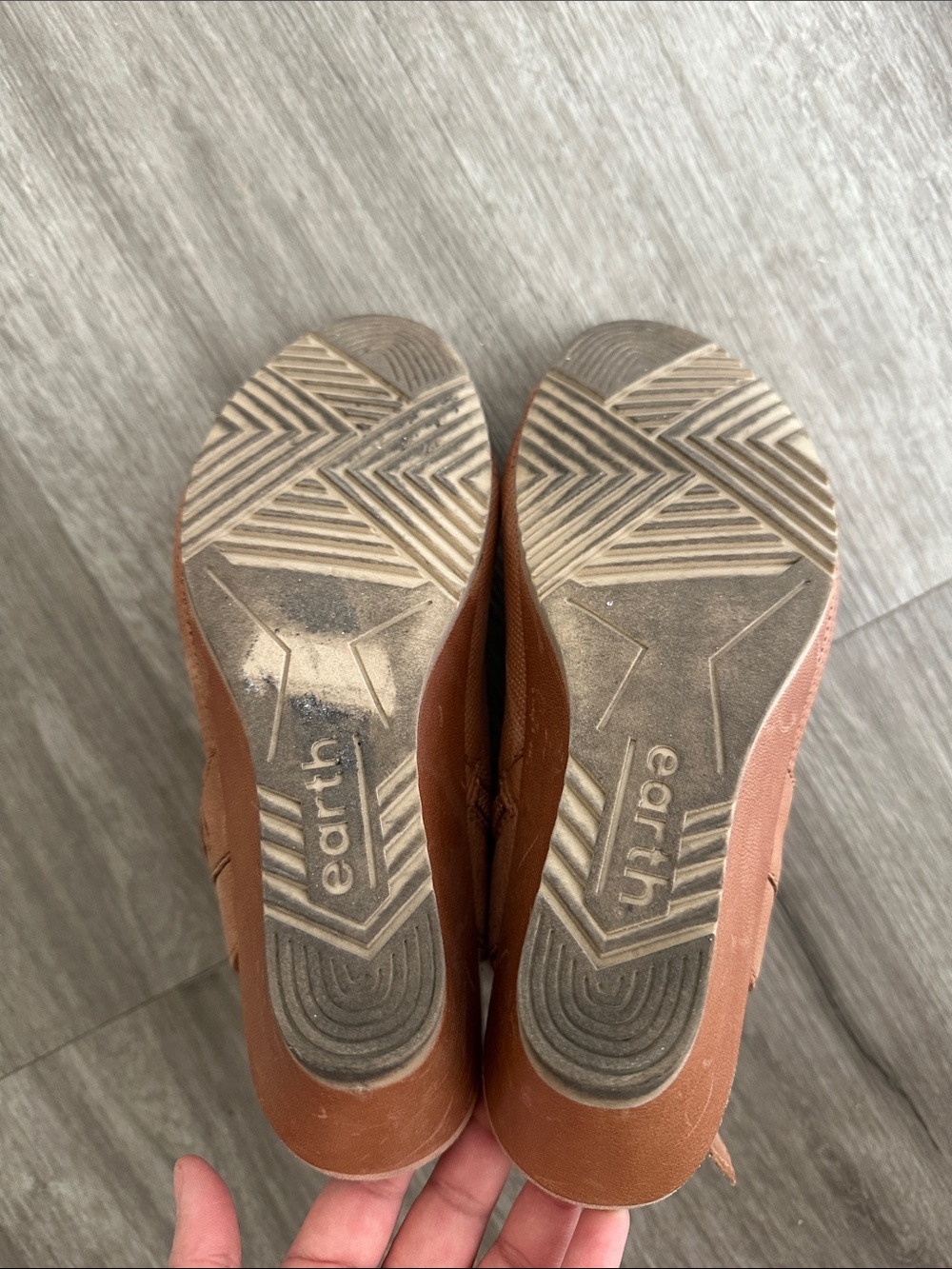 Earthies Brown Perforated Open-Toe Ankle Sandals with Buckle - Picture 7 of 14